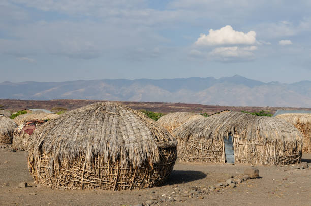 Traditional African huts representing communities we serve